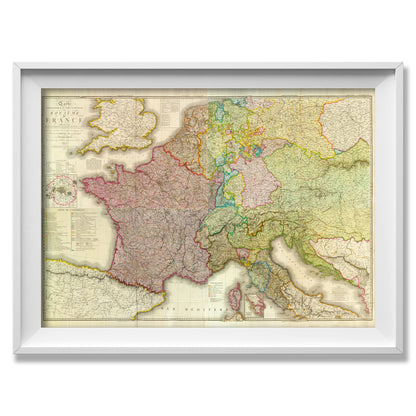 Administrative Map of France in 1816 - Amazing Maps