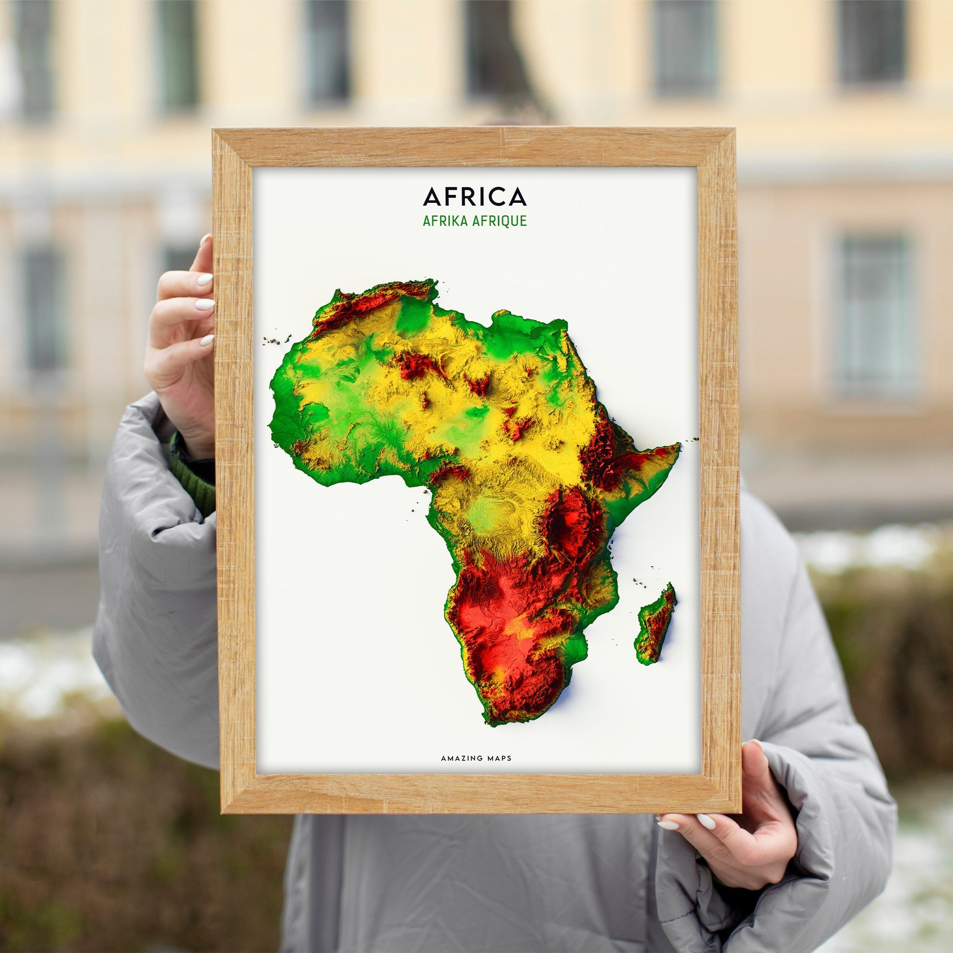 Africa Relief map - Amazing Maps