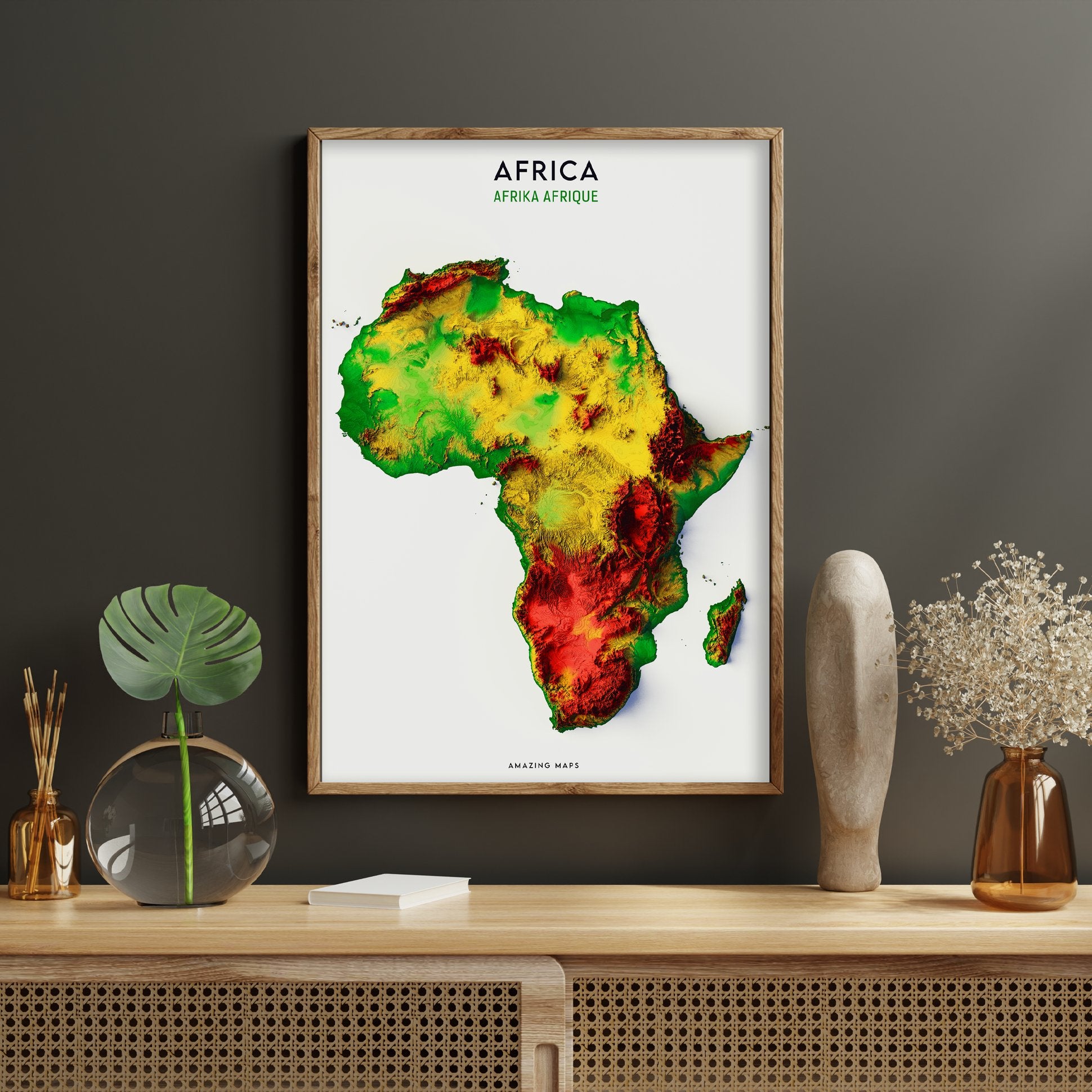 Africa Relief map - Amazing Maps