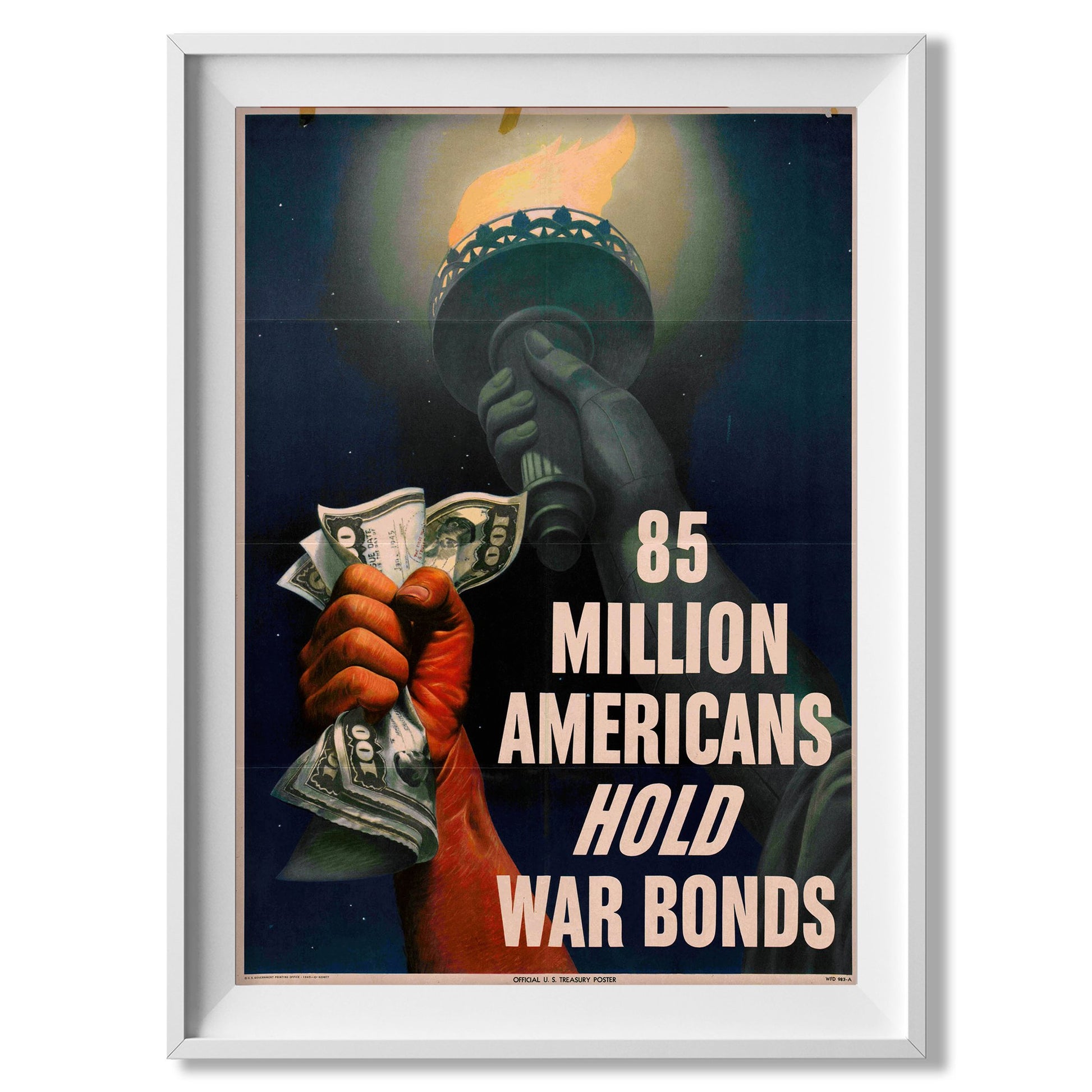 Americans Hold War Bonds Poster - Amazing Maps