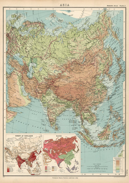 Asia in 1923 Historic - Amazing Maps