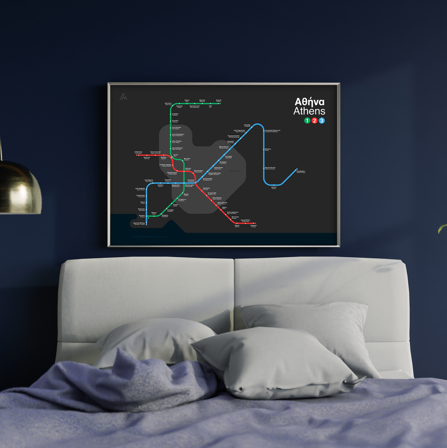 Athens Metro map