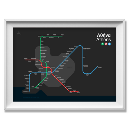 Athens Metro map