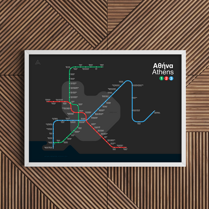 Athens Metro map