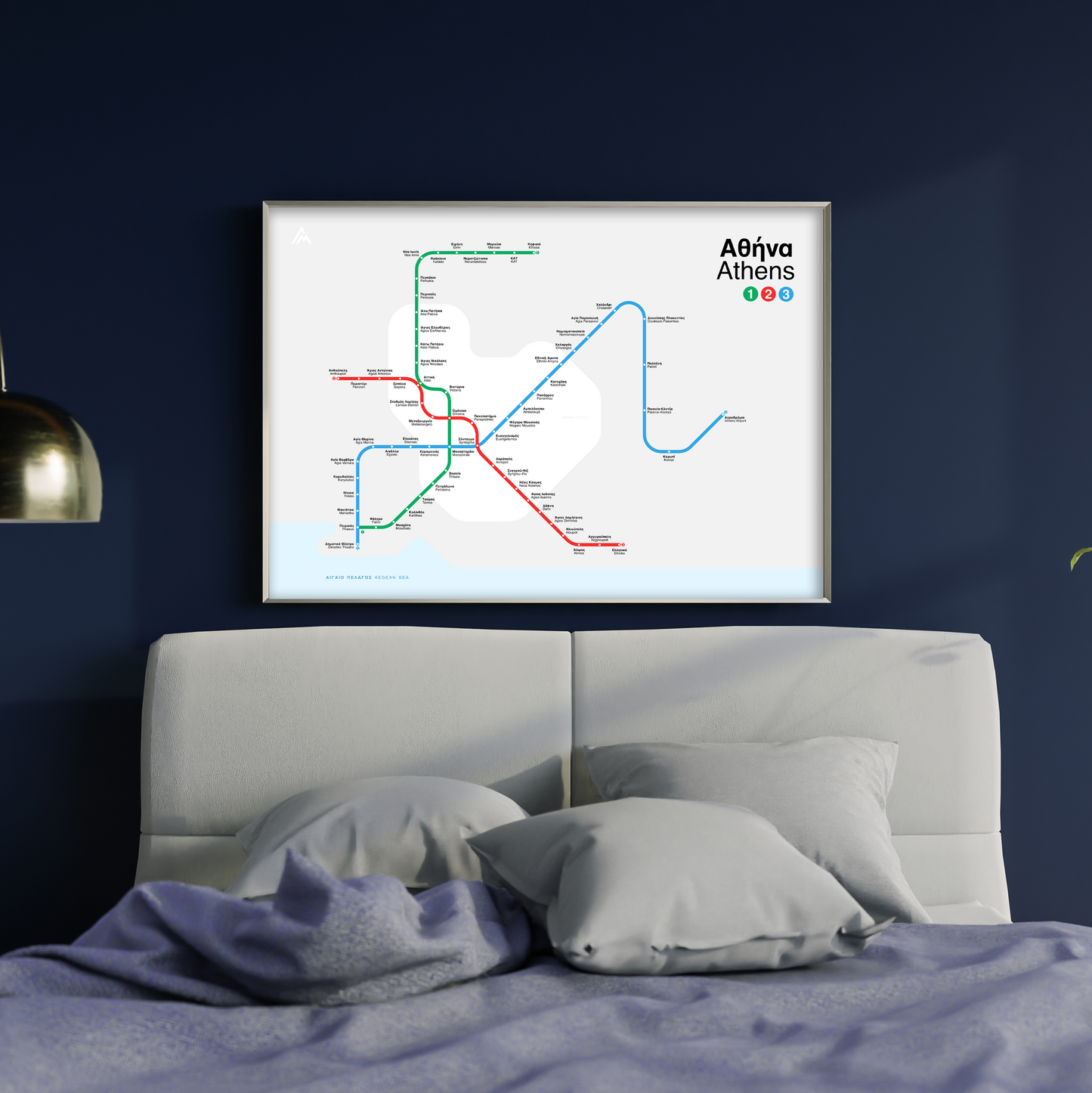 Athens Metro map