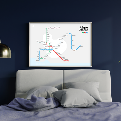 Athens Metro map