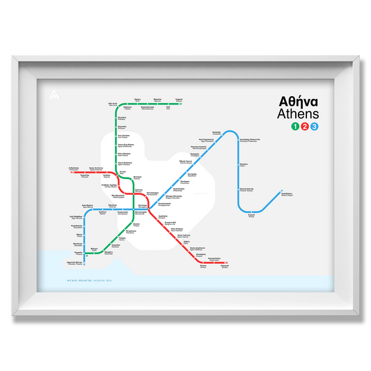 Athens Metro map