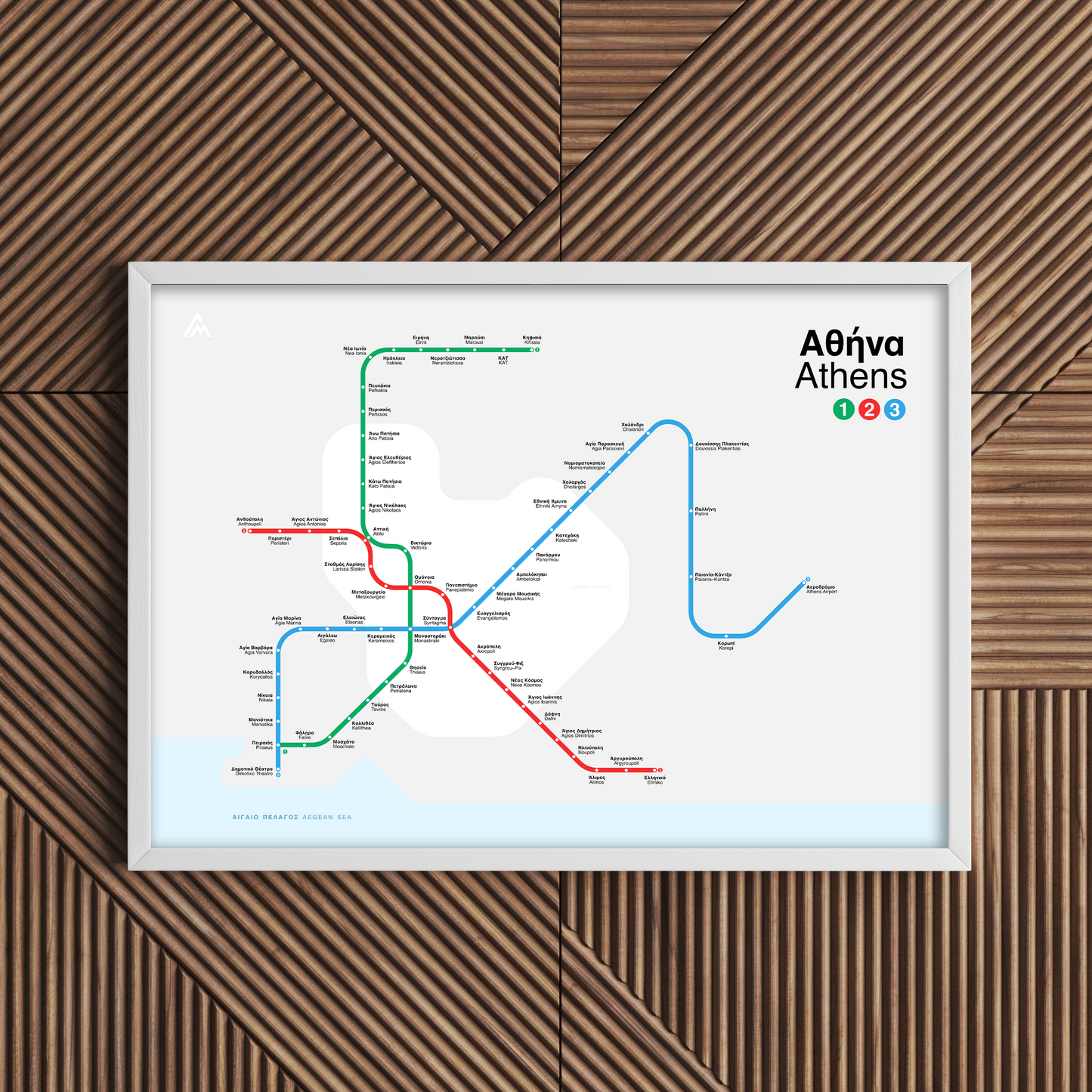 Athens Metro map