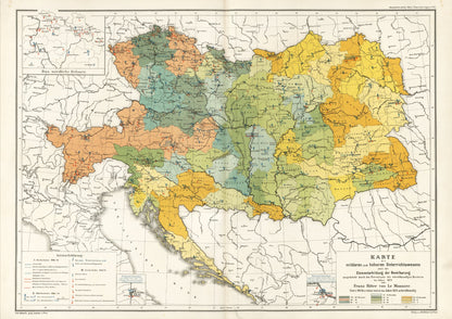 Austria - Hungary 1874 - Historic Map - Amazing Maps