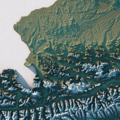 Austria Realistic Relief map