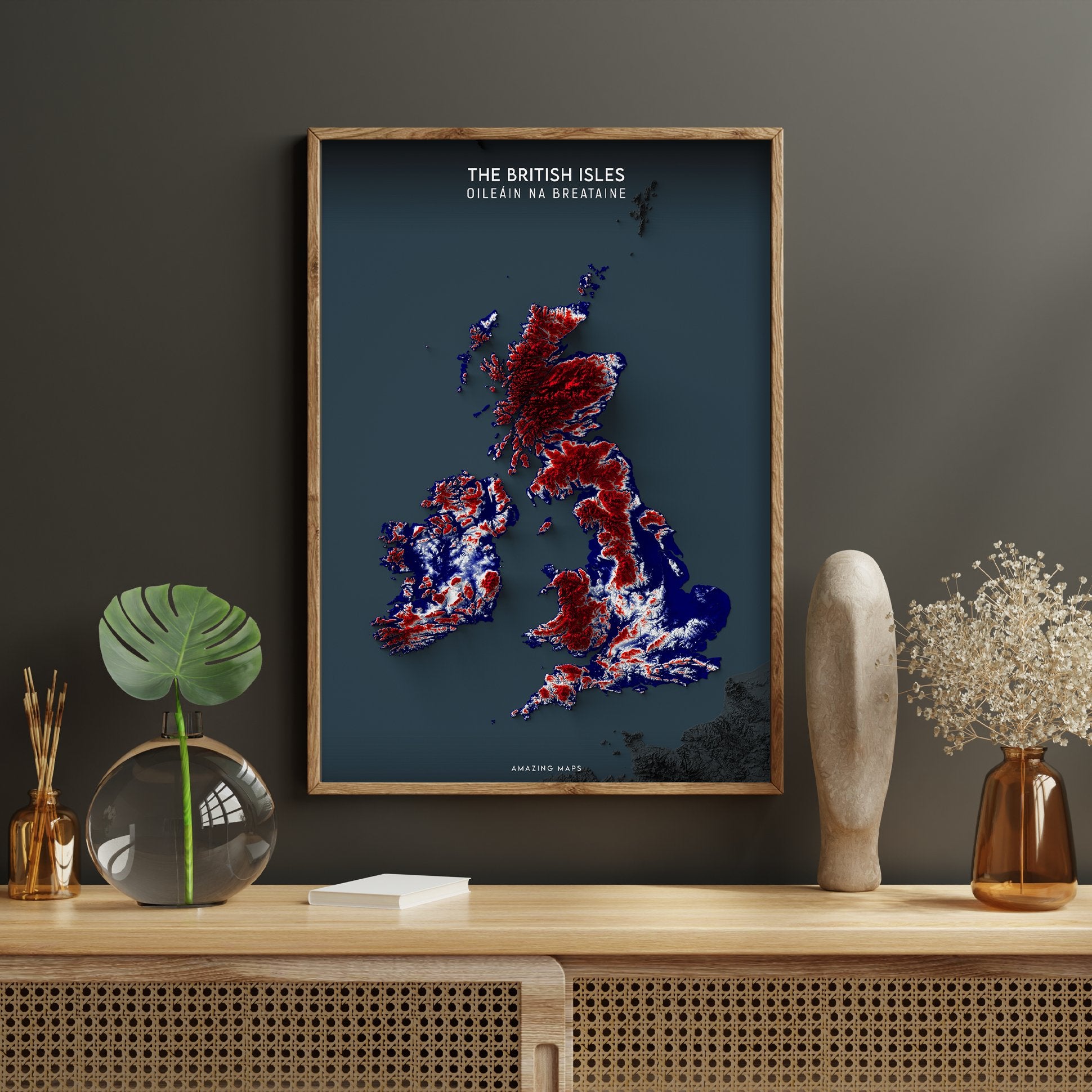 British Isles Relief map - Amazing Maps