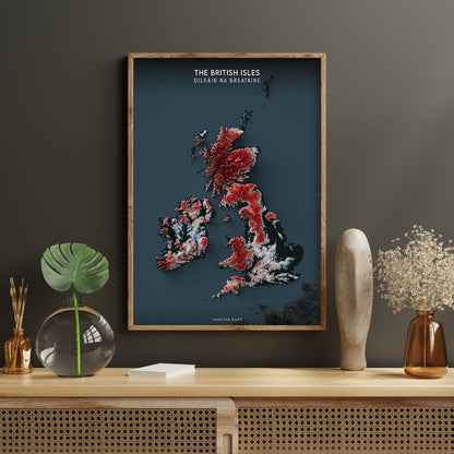 British Isles Relief map - Amazing Maps