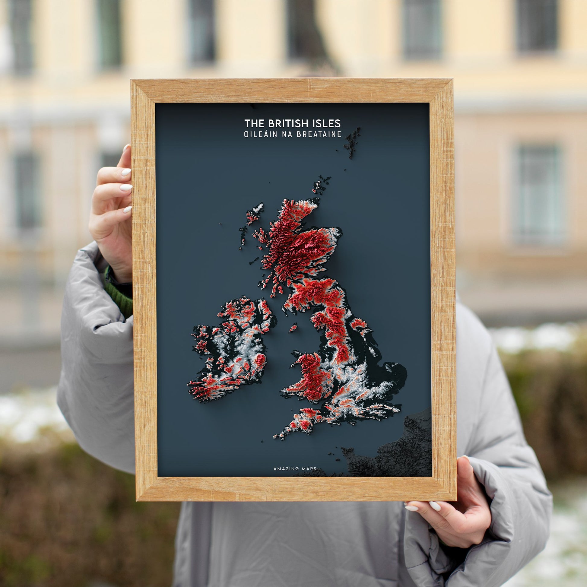 British Isles Relief map - Amazing Maps