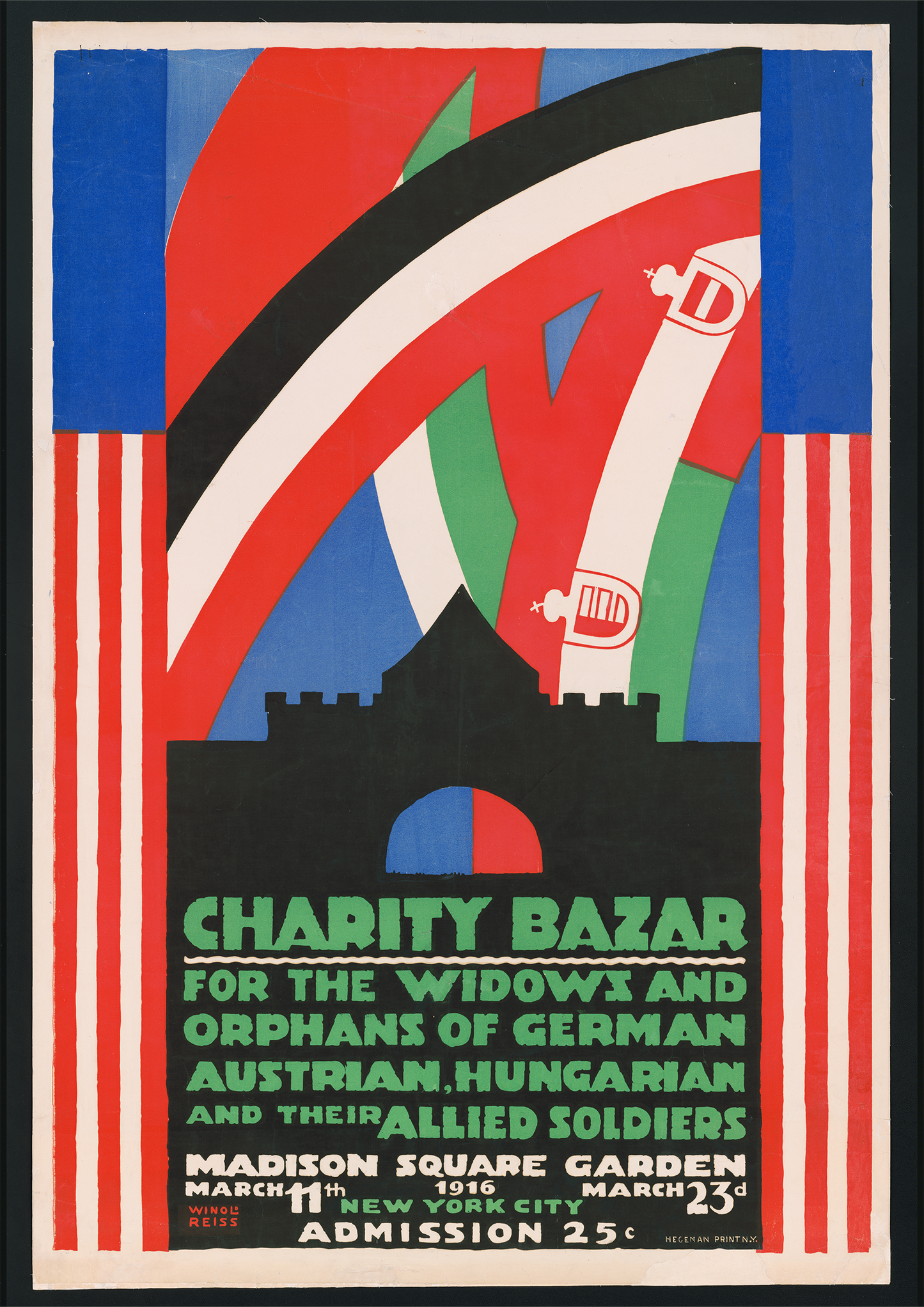 Central Powers Charity Bazar - American Poster