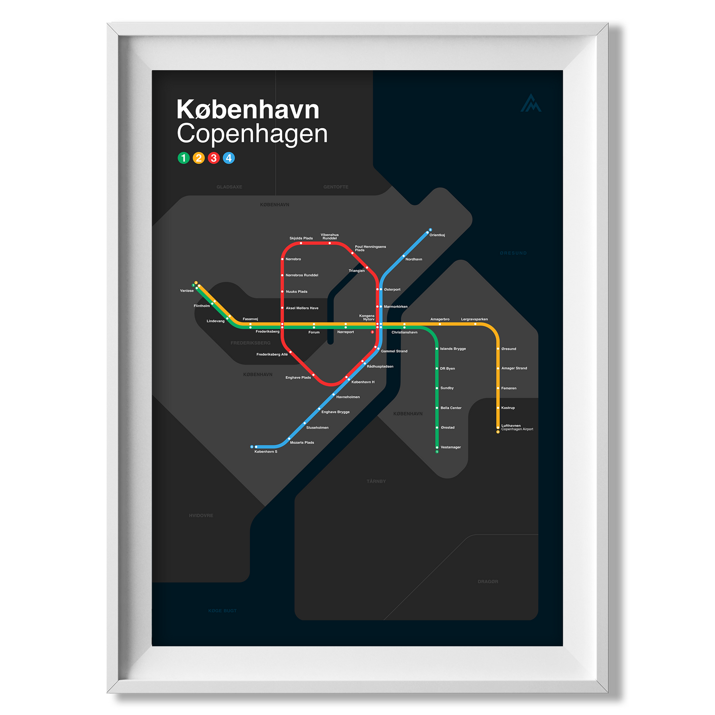 Copenhagen Metro map