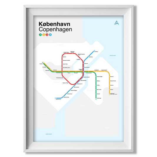 Copenhagen Metro map