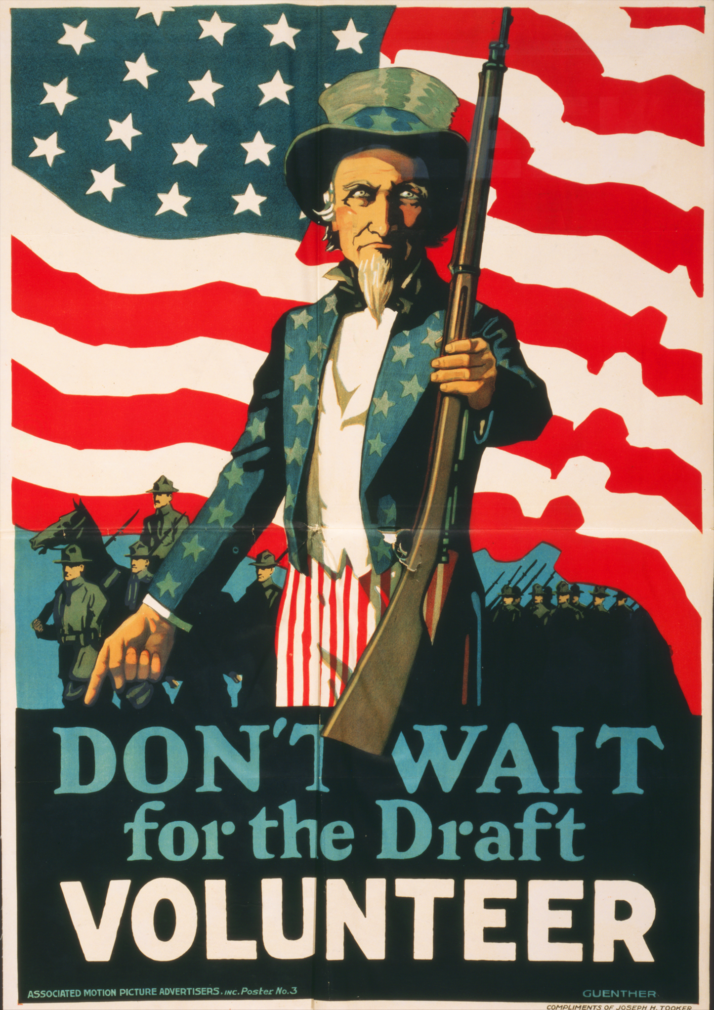 Don't Wait for the Draft! - American Propaganda Poster