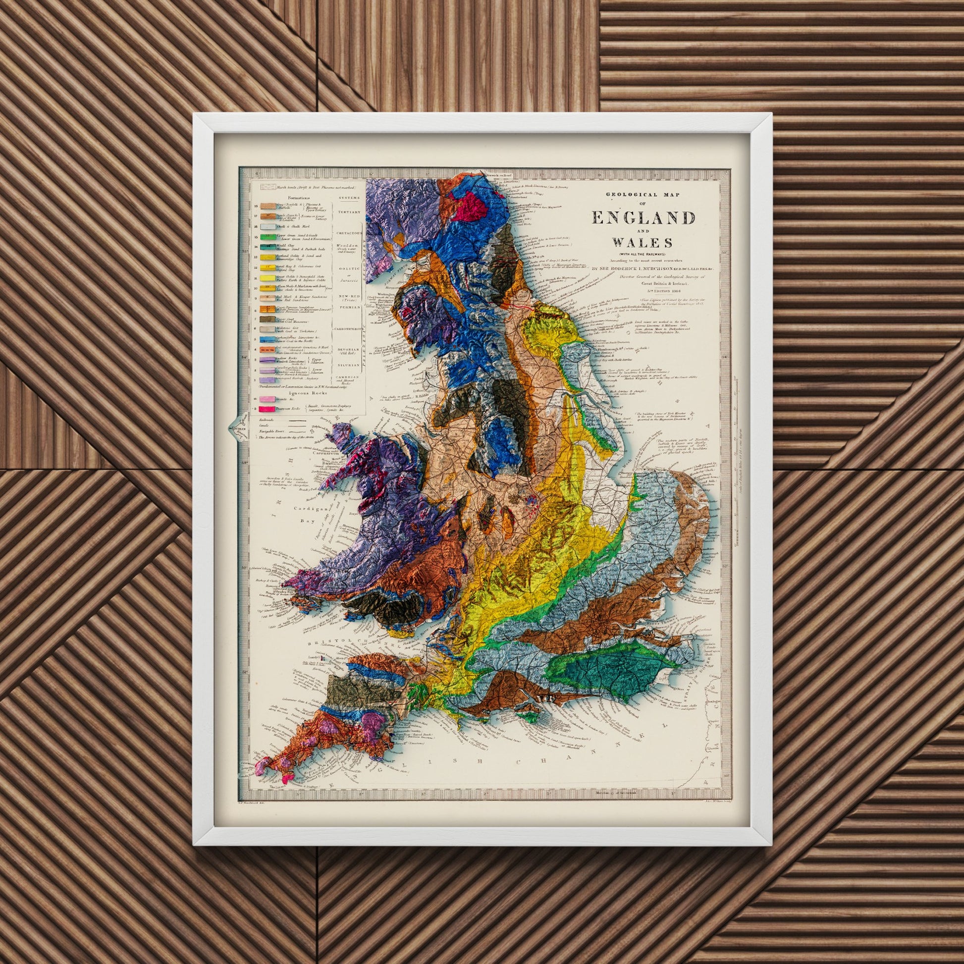 England Geological Relief Map - Amazing Maps