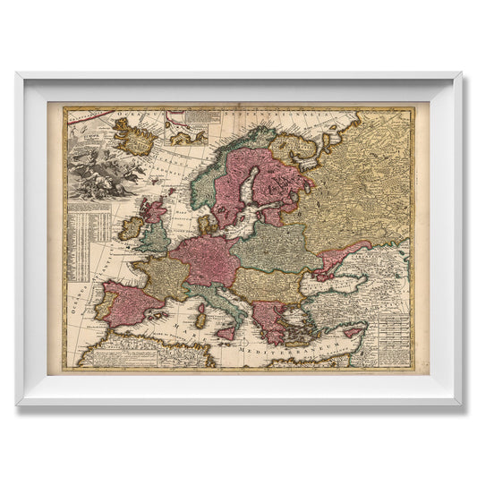 Europe 1740 Historic map - Amazing Maps