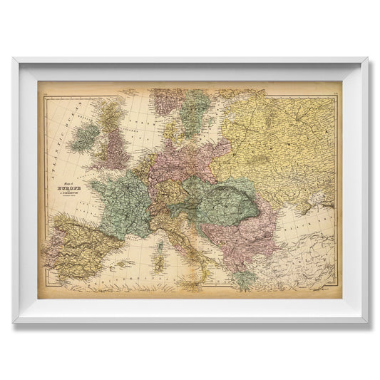 Europe 1873 Historic map - Amazing Maps