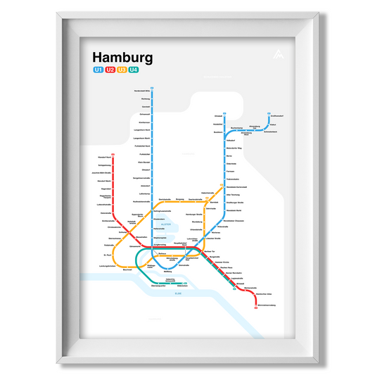 Hamburg Metro map