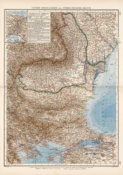 Historic Map of Bulgaria & Romania - Amazing Maps