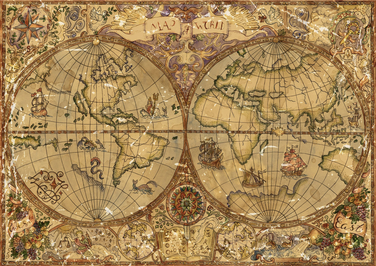 Historic Spherical Map of the World - Amazing Maps