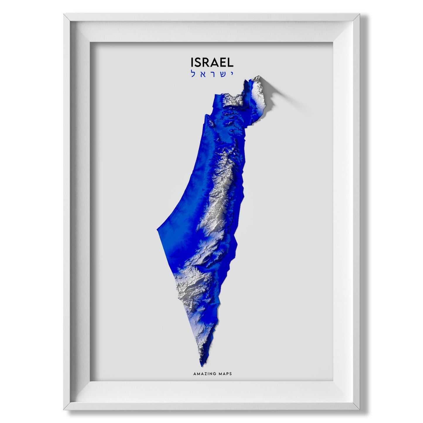 Israel Relief map - Amazing Maps