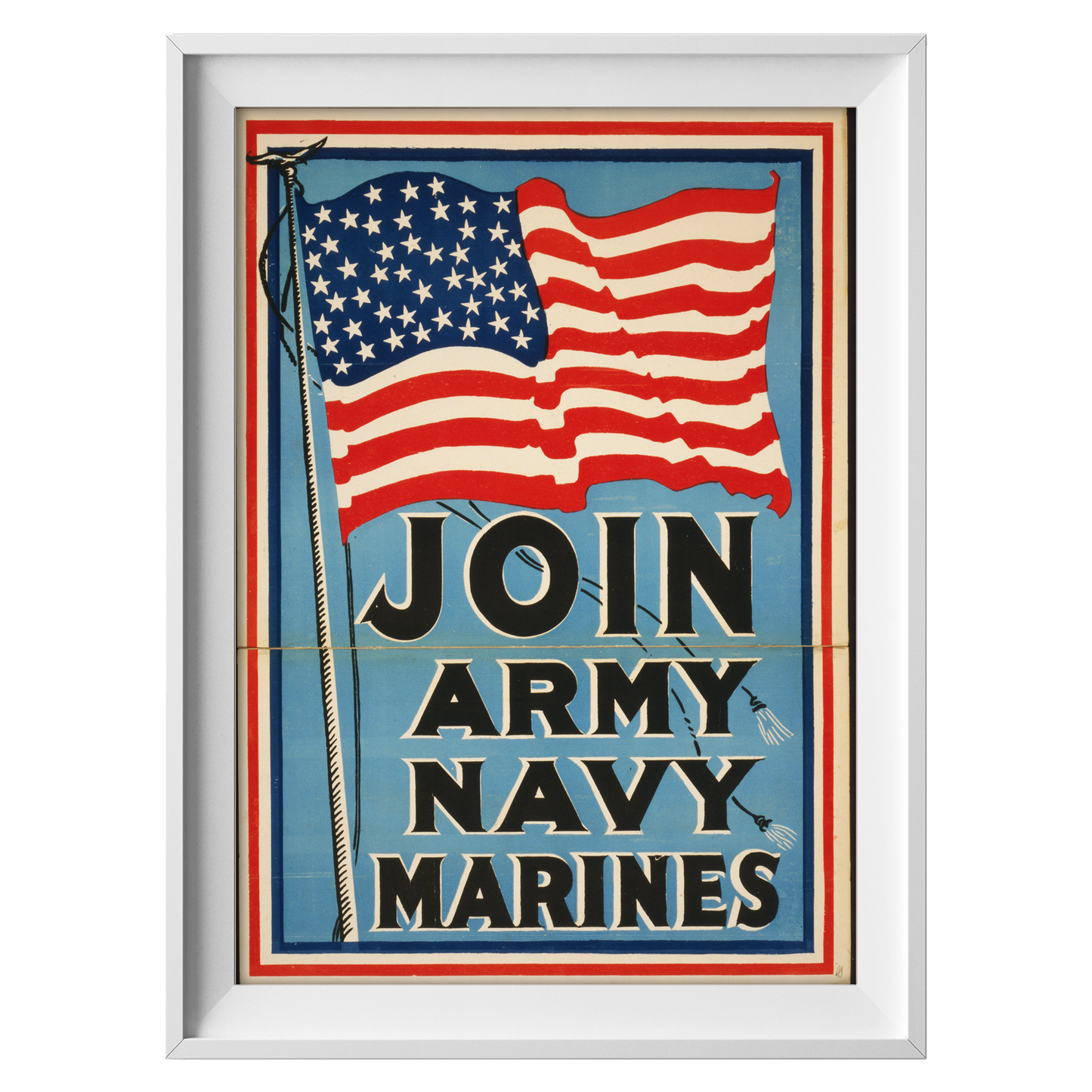 Join Army, Navy, Marines - American Propaganda Poster