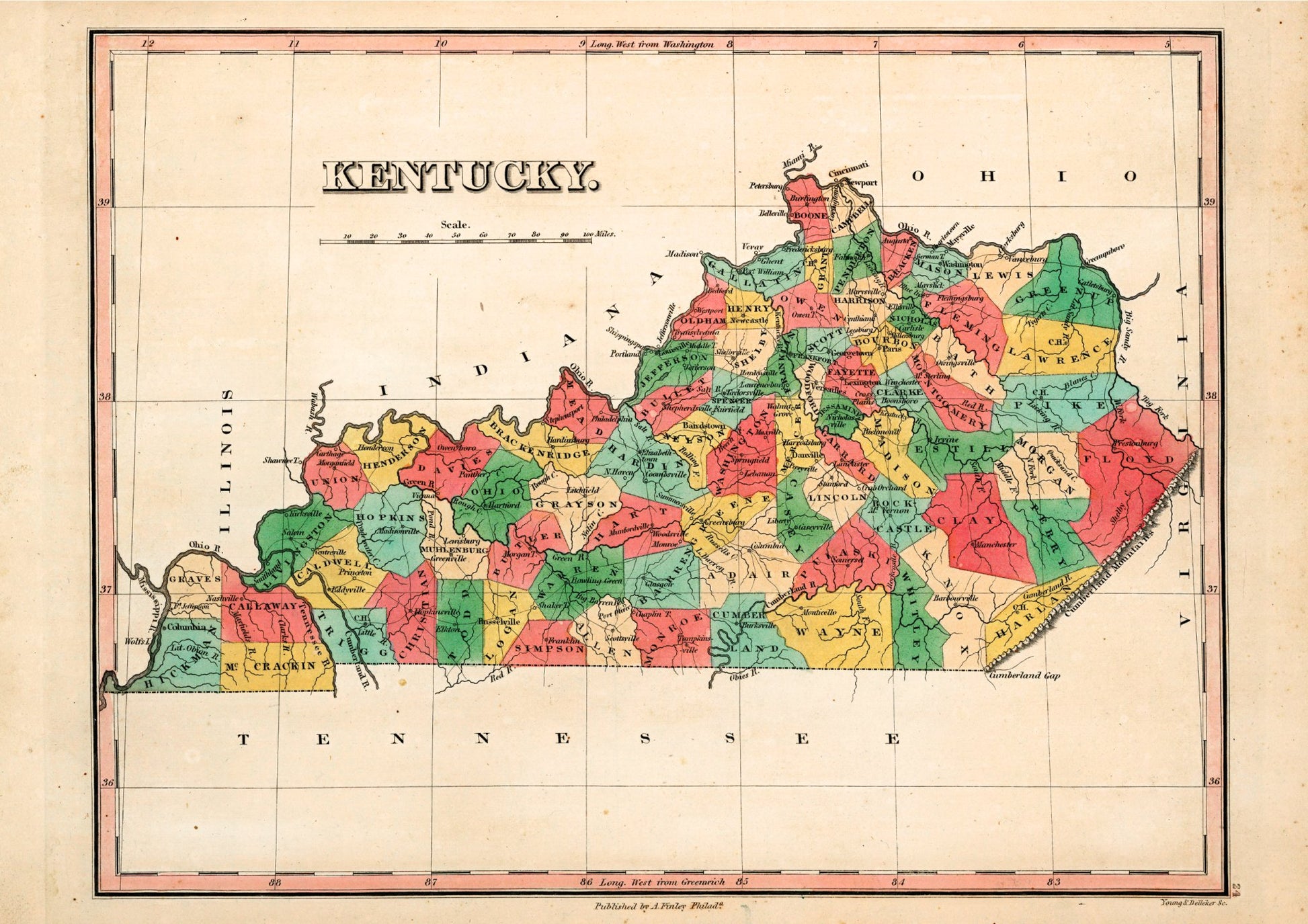 Kentucky Historic Map - Amazing Maps