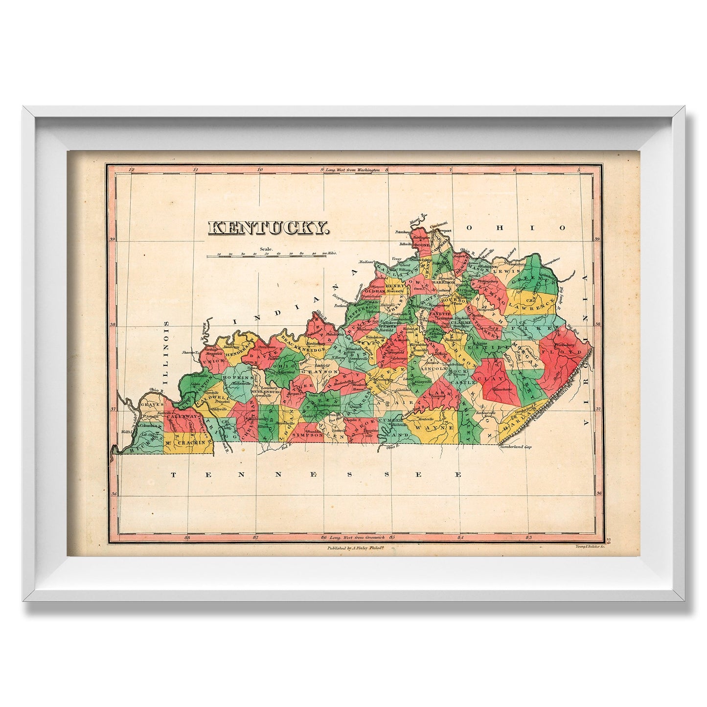 Kentucky Historic Map - Amazing Maps