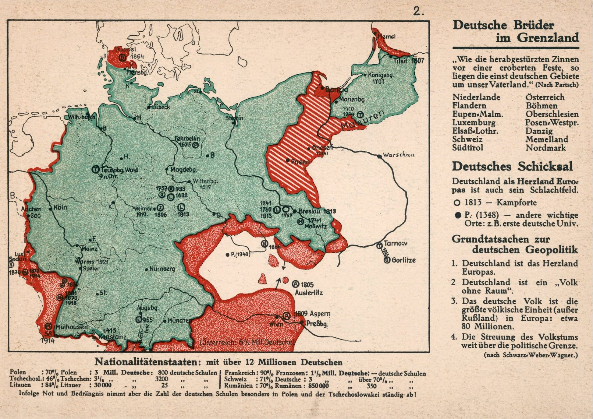 Lost German Lands Propaganda poster - Amazing Maps