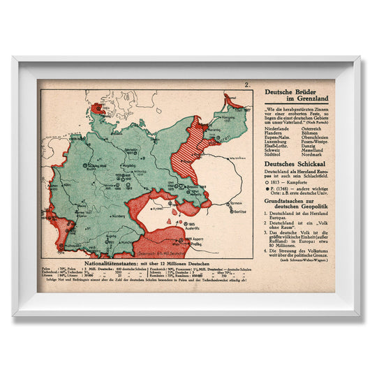 Lost German Lands Propaganda poster - Amazing Maps