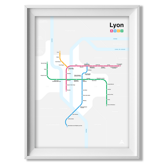 Lyon Metro map