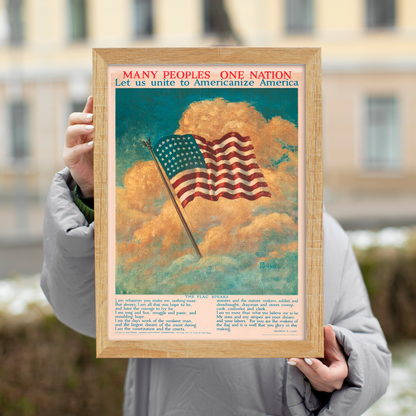 Many Peoples, One Nation - American Propaganda Poster