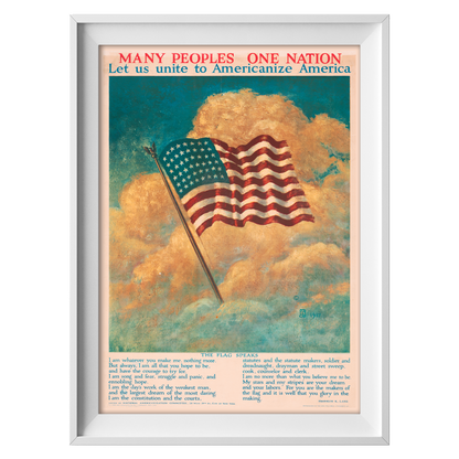 Many Peoples, One Nation - American Propaganda Poster