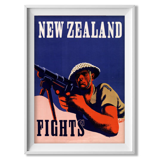 New Zealand Fights! - Propaganda Poster - Amazing Maps