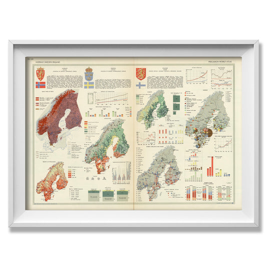 Nordic Countries Statistical Map - Amazing Maps