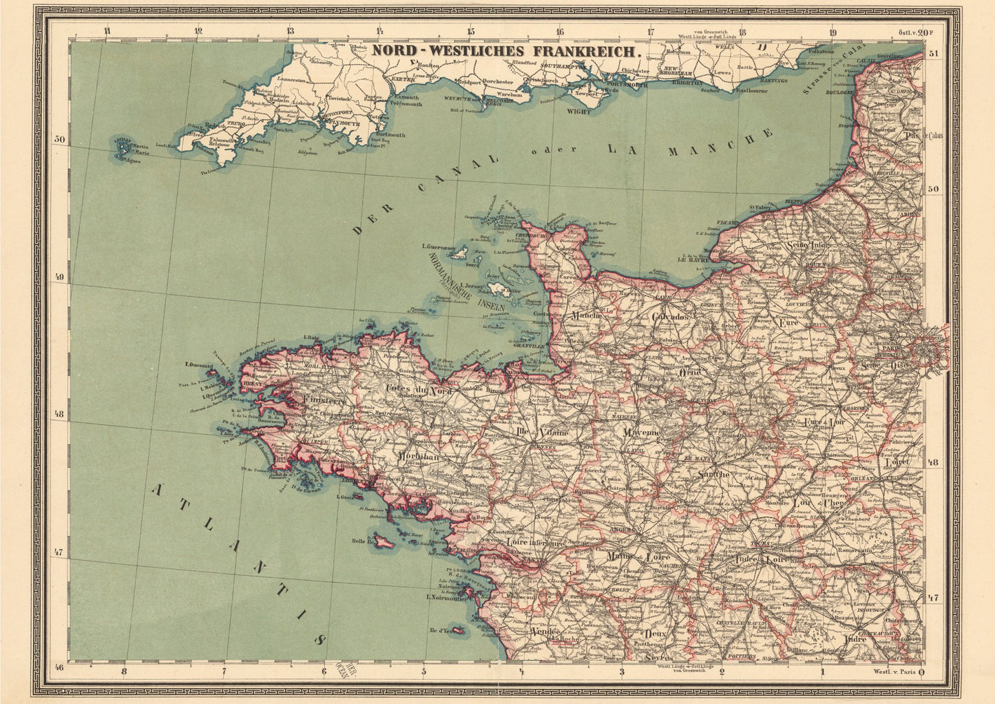 Northwest France Historical Map - Amazing Maps