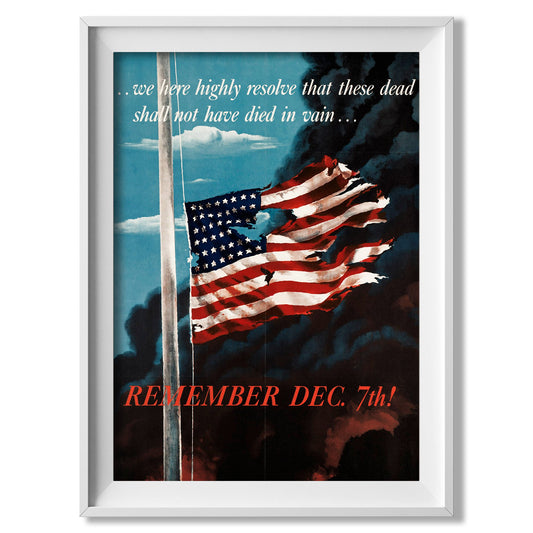 Remember December - American Propaganda Poster - Amazing Maps