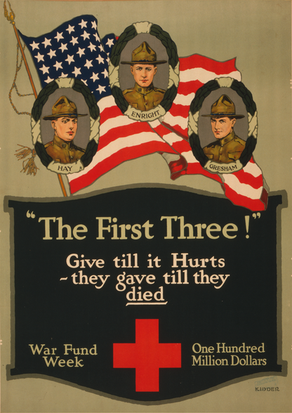 The First Three! - American Propaganda Poster