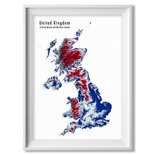 United Kingdom Relief map