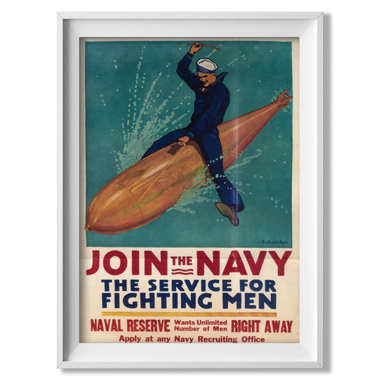 US Navy Recruitment Propaganda Poster - Amazing Maps