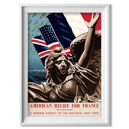 USA - France Friendship Poster - Amazing Maps