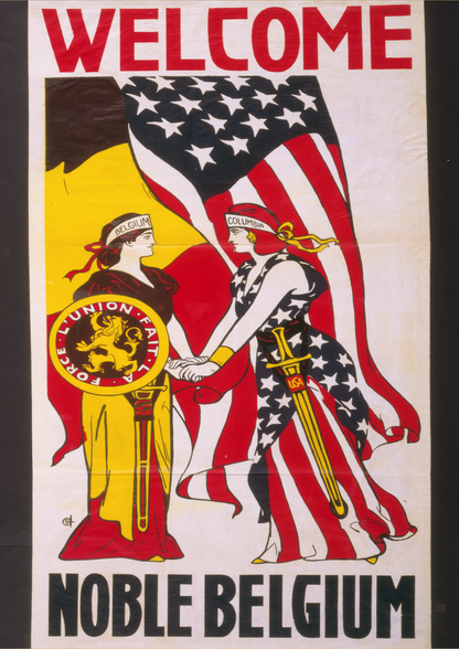 Welcome Noble Belgium - American Propaganda Poster